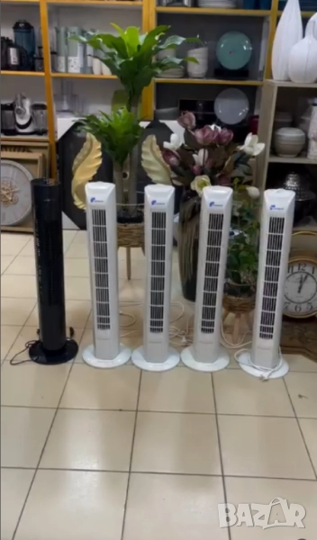 Колонен вентилатор VonHaus 35” с дистанционно управление и таймер – бял, снимка 1