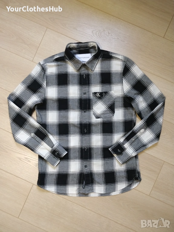 Calvin Klein Jeans M size Мъжка риза с дълъг ръкав, снимка 1
