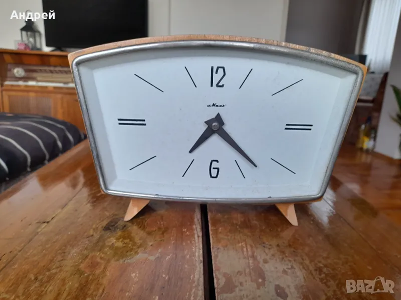 Стар каминен часовник Маяк, снимка 1