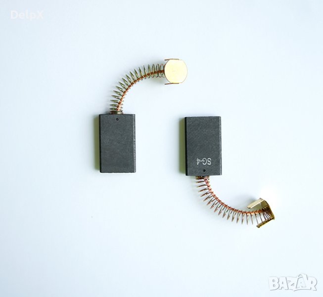 Въглено-графитна четка с пружина и накрайник профил 5,3x18x30,5mm, снимка 1