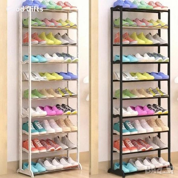 Подвижен метален стелаж за до 30 чифта обувки AMAZING SHOES RACK, снимка 1