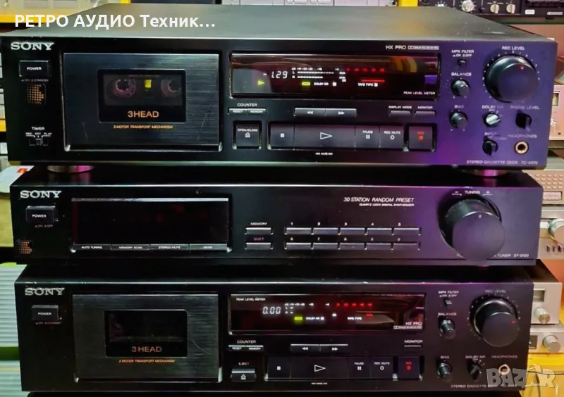 Триглав касетен дек Sony, mod. TC-K570

, снимка 1