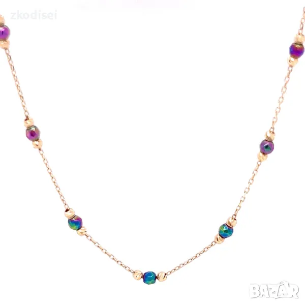 Златно колие 2,44гр. 43см. 14кр. проба:585 модел:28145-4, снимка 1