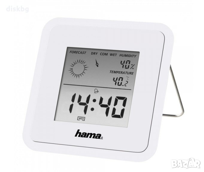 Нов Часовник с Термометър и Хигрометър HAMA ТН-50, снимка 1