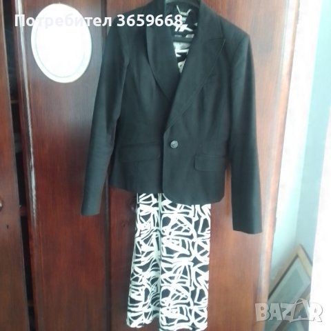 Дамско сако, размер 14 UK,Черно, снимка 5 - Сака - 40478533