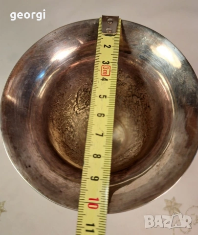 стара сребърна чаша, снимка 12 - Антикварни и старинни предмети - 53088423