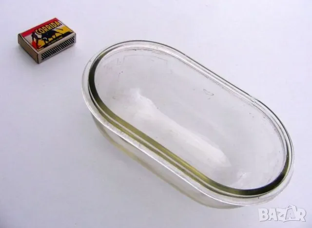 НОВО Резервно СТЪКЛО 185x108x66 мм за влагозащитена Ел.Лампа с Решетка тип Плафон Плафониера БАРТЕР, снимка 3 - Други - 48444959