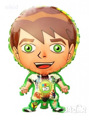 Бен Тен ben Ten 10 цял ръст фолио фолиев балон хелий или въздух