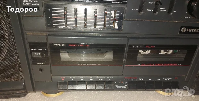 Hitachi MS-W600E Stereo Radio Cassette Recorder , снимка 6 - Радиокасетофони, транзистори - 56144273