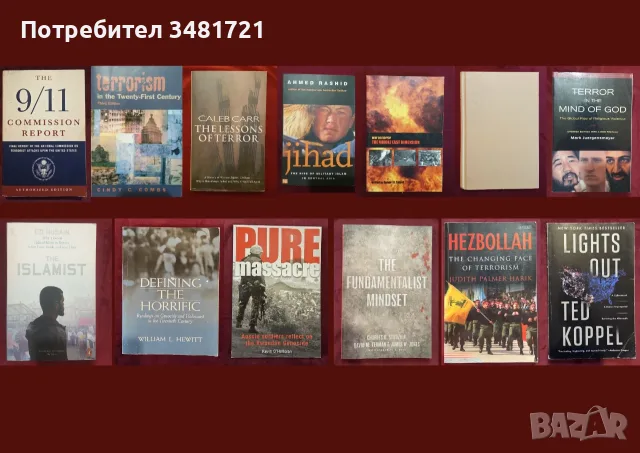 Тероризъм, геноцид - история, мотиви, противодействие / 13 книги /