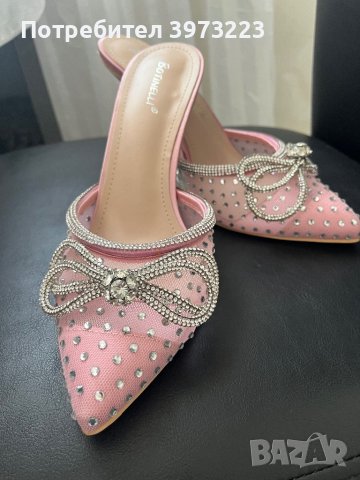 Дамски обувки в розово, снимка 1 - Дамски обувки на ток - 44238750