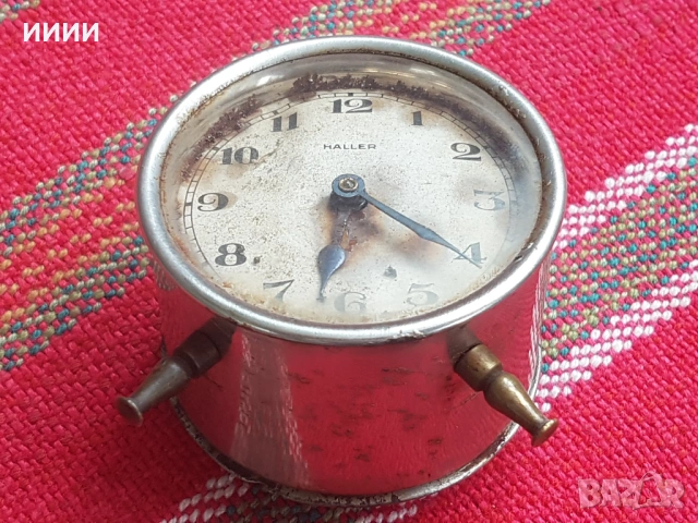 Настолен часовник HALLER, снимка 2 - Антикварни и старинни предмети - 53341459