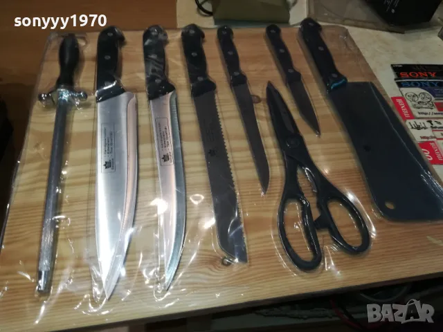 КОМПЛЕКТ НОЖОВЕ С ДЪСКА САТЪР МАСАТ ОТ ГЕРМАНИЯ 2705251118, снимка 7 - Колекции - 50441569