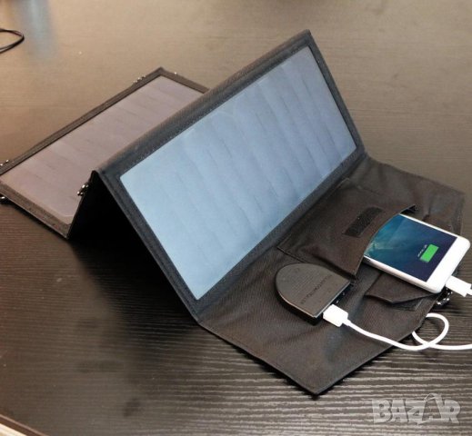 ALLPOWERS™ 18V 21W Сгъваем Соларен Панел Водонепромокаеми Панели 3х Броя SUNPOWER® Слънчев Комплект, снимка 4 - Къмпинг осветление - 37255202