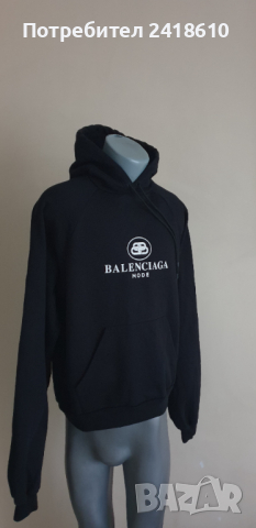 BALENCIAGA Mode Cotton Mens Hoodie Portugal Size М Unisex ОРИГИНАЛ! Суичер !, снимка 6 - Суичъри - 44513511