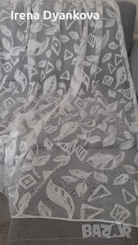 Бяло дантелено перде, снимка 2 - Пердета и завеси - 51612316