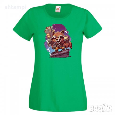 Дамска тениска Marvel Rocket Racoon 2 Игра,Изненада,Подарък,Геймър,, снимка 8 - Тениски - 36748127