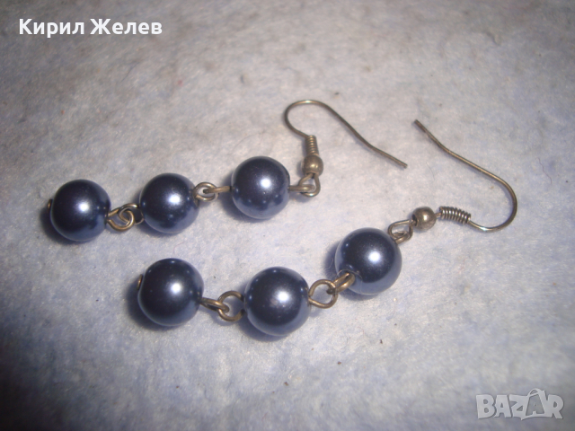 КРАСИВИ НЕЖНИ ПЕРЛЕНИ АР НУВО СТИЛ ОБЕЦИ 10001, снимка 2 - Обеци - 36439072