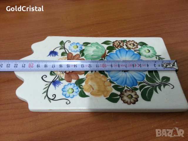 Керамична дъска ръчно рисувана полска , снимка 3 - Антикварни и старинни предмети - 36411908