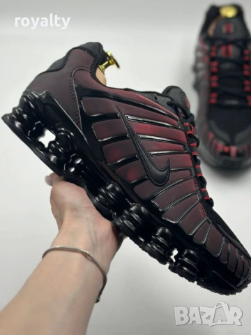 Nike Shox TL Black & Red Thermoreactive Мъжки Маратонки с Кутия 40-45 Номер Найк , снимка 4 - Маратонки - 53063860