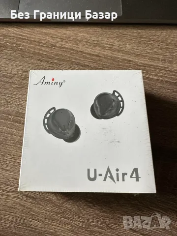 Нови Aminy U-Air4 Безжични Bluetooth Слушалки Заряден Калъф LED Дисплей за музика спорт