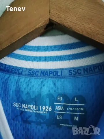 Napoli Hamsik оригинална мачова тениска фланелка екип Наполи Хамшик Macron , снимка 5 - Тениски - 46635635