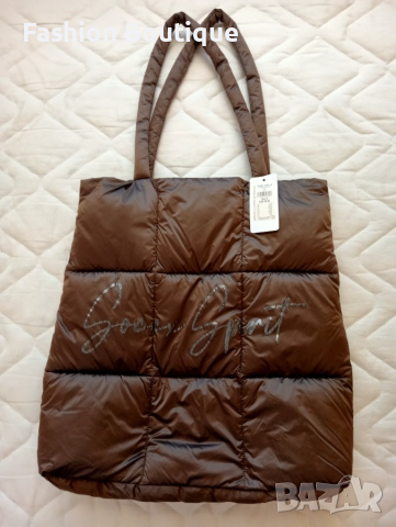 Кафява дамска чанта - голяма НОВА, снимка 2 - Чанти - 51811743