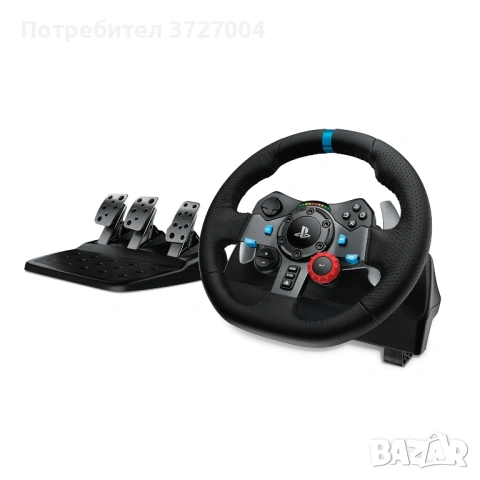 Logitech G29 Driving Force Steering - Волан с педали  - КАТО НОВ, снимка 4 - Аксесоари - 53924166