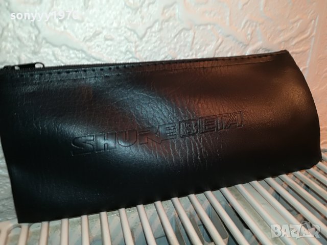 shure//beta 22см кожен кеис за жичен микрофон 2905222018
