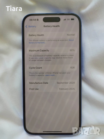 iPhone 16, 128GB, Blue – Перфектно състояние, без следи!, снимка 6 - Apple iPhone - 54350896