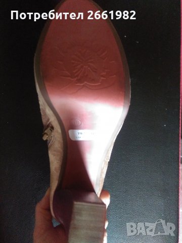 Уникални розови велурени боти - НОВИ!, снимка 5 - Дамски боти - 30183868