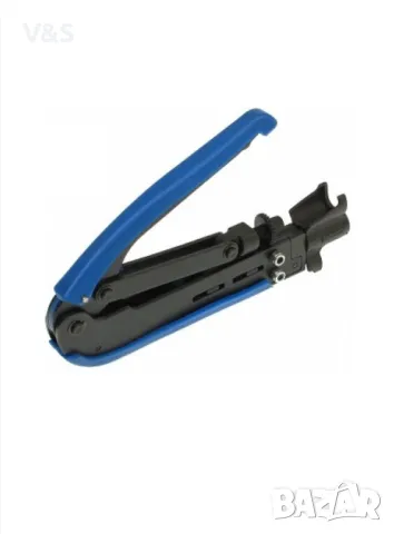 Клещи за кримпване HLT-548, Inny-D, Метал/Пластмаса, 174 x 60 x 21 mm, Черно/Синьо, снимка 2 - Клещи - 48691882