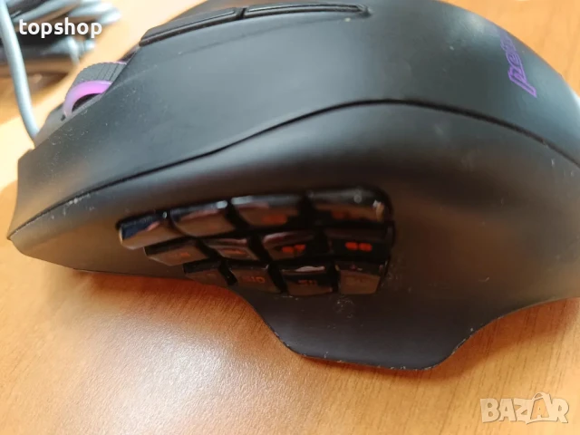 Геймърска мишка Perixx MX-3100 MMO - 12000 DPI - PMW 3360 - 12 бутона за палец - RGB осветление..., снимка 9 - Клавиатури и мишки - 50494840