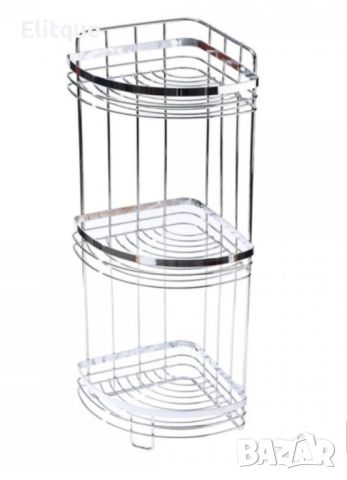 Етажерка за баня Rosberg R53001A2, 2нива/3нива ъгъл, 21x21x39см., снимка 3 - Други стоки за дома - 52888958