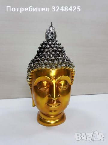 Глава Буда полирезин , снимка 1