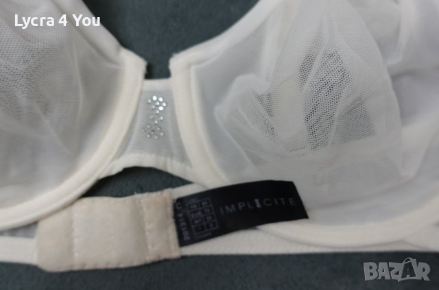 Implicite 70C нов луксозен бял тюлен сутиен, снимка 7 - Бельо - 40390463