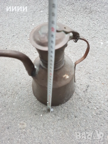 Османски бакърен ибрик гюм чайник  , снимка 5 - Антикварни и старинни предмети - 53284032