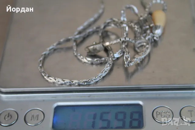 Сребърно дамско колие, снимка 11 - Колиета, медальони, синджири - 49532245