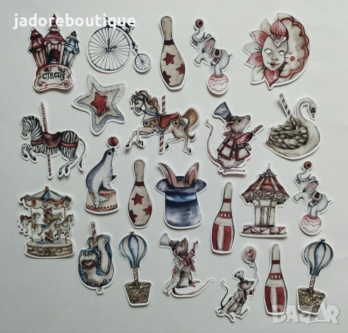 Дизайнерски стикери за скрапбук различни теми Лято/ Свети Валентин/ Пътешествия/ Бебешки и други, снимка 15 - Други - 45556866