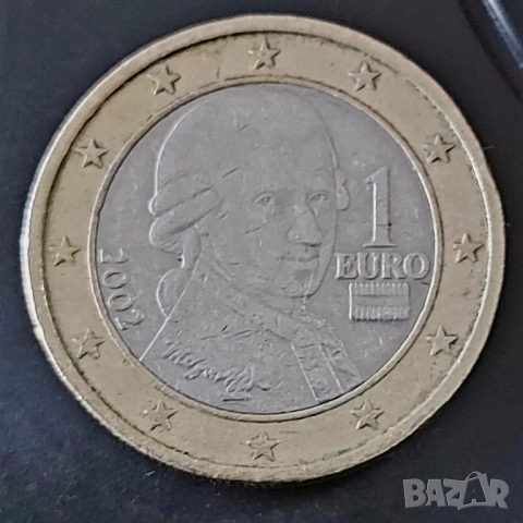 1 евро 2002 Австрия , снимка 2 - Нумизматика и бонистика - 54313610