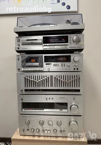 🔈ТОП аудио система - сет TECHNICS - усилвател, тунер, триглав дек, CD, еквалайзер, грамофон🔈, снимка 3 - Аудиосистеми - 55781154