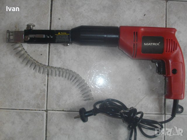 Нов Немски Профи Ел.Винтоверт За Гипсокартон/Серийно Завинтване Винтове Лента-За Сухо Строителство, снимка 3 - Винтоверти - 42101716