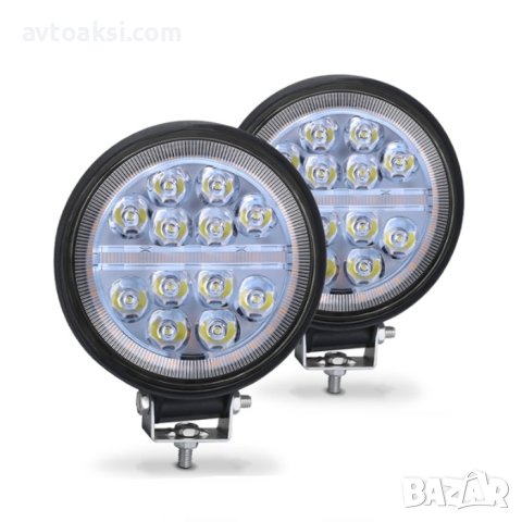 ХАЛОГЕНИ LED КРЪГЪЛ С ВГРАДЕНИ МИГАЧИ 42W-63525, снимка 2 - Аксесоари и консумативи - 42752209