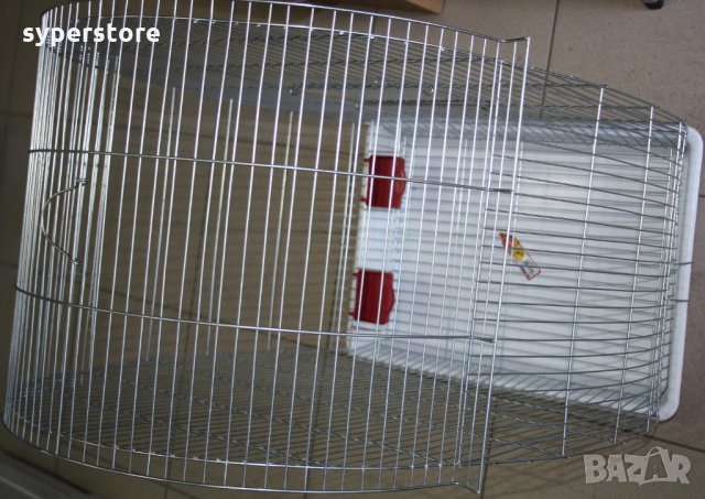 Клетка за големи Папагали, Птици, Супер голяма XXXL2 с объл покрив тънка тел малки отвори 1см - Жако, снимка 11 - За птици - 34543754