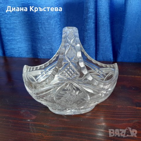 Кристална кошничка, снимка 1 - Декорация за дома - 40749614