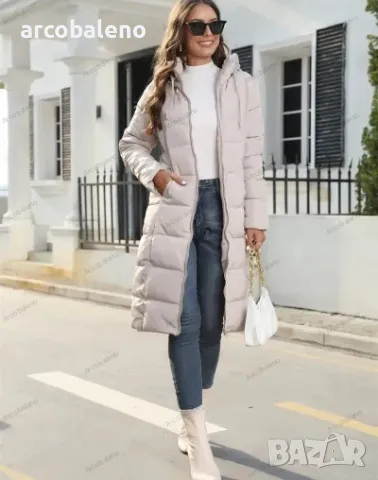 Зимно дамско яке със средна дължина и изчистен дизайн, 3цвята , снимка 15 - Якета - 43010694