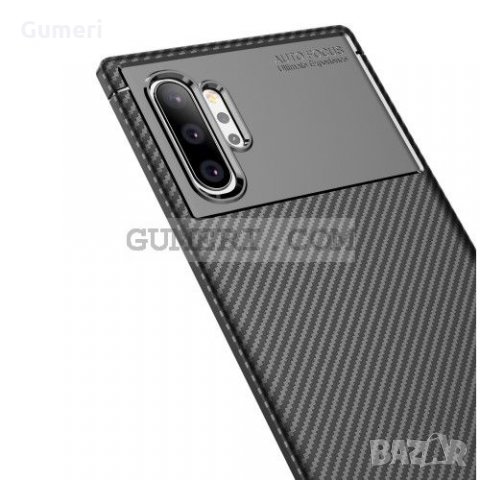 Samsung Galaxy Note 10 Plus Противоударен Силиконов Гръб - Карбон, снимка 6 - Калъфи, кейсове - 33948995