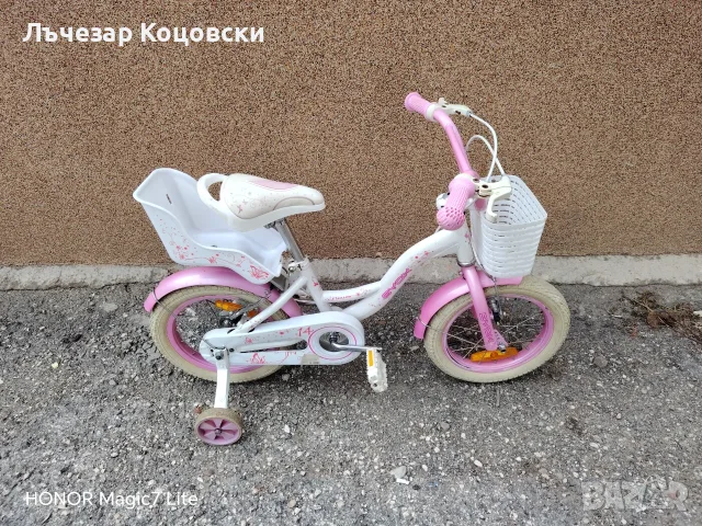 Колело за момиче 14", снимка 5 - Детски велосипеди, триколки и коли - 56542679