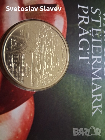 Сребърна монета., снимка 2 - Други ценни предмети - 52933616