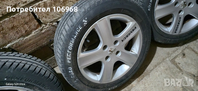 Джанти с гуми 16 цола за Пежо/Peugeot, снимка 4 - Гуми и джанти - 53949317